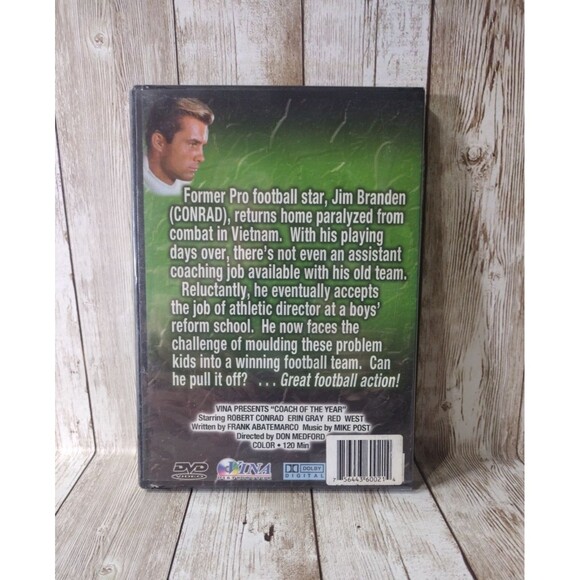 Coach of the Year DVD Staring Robert Conrad Football Movie Sports SEALED - Picture 2 of 4